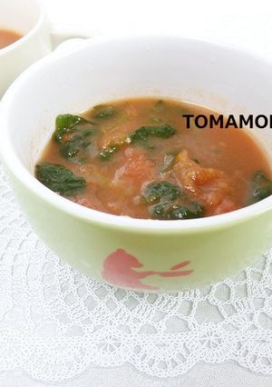 とまモンスープ✿ほうれん草カップスープ✿-レシピのメイン写真