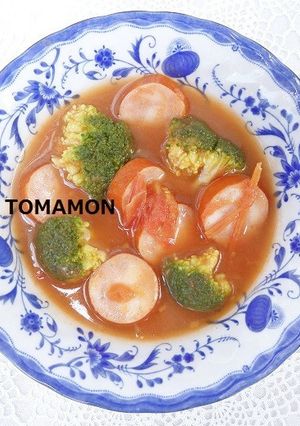 とまモンスープ✿ソーセージ&ブロッコリー-レシピのメイン写真