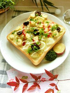 野菜たっぷり✿ミルキーなハーバルトースト-レシピのメイン写真
