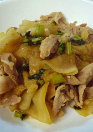 簡単！大根と豚肉のショウガ焼き-レシピのメイン写真