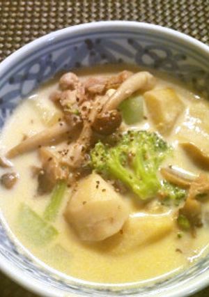 シチューみたいなあったか豆乳スープ-レシピのメイン写真