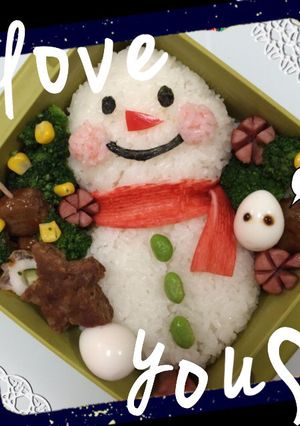 スノーマン♡Xmasお弁当-レシピのメイン写真