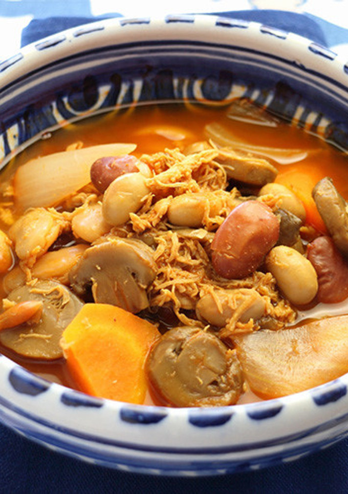 ささみと豆の具だくさんスープ【天狗缶詰】-レシピのメイン写真