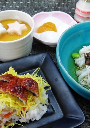 業務用介護食　夏の行事食　冷し茶わん蒸し-レシピのメイン写真