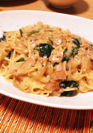 絶品 クリームパスタ-レシピのメイン写真