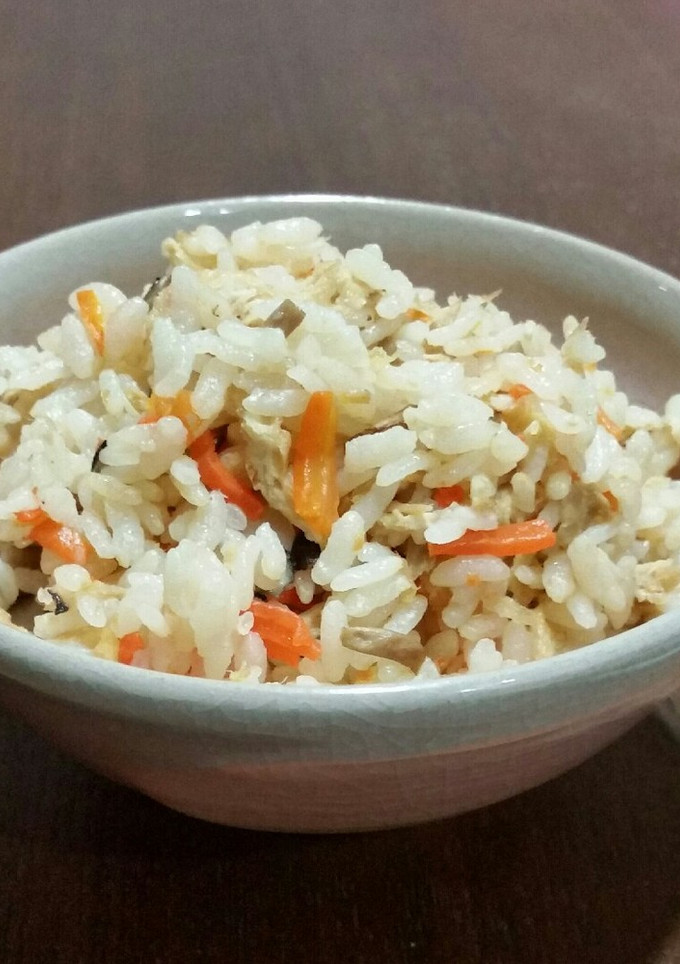 ツナとめんつゆで簡単炊き込みご飯-レシピのメイン写真