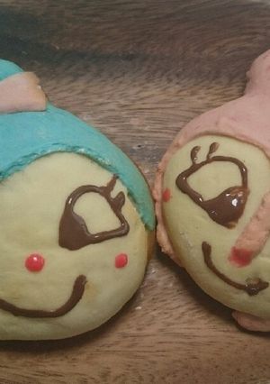こきんちゃん&どきんちゃんパン-レシピのメイン写真