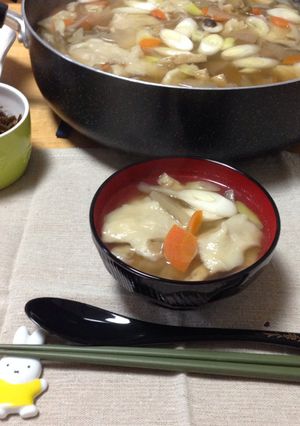 野菜たっぷり 【ひっつみ汁】-レシピのメイン写真