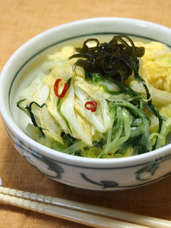 エコレシピ♡ポリ袋で簡単!白菜の浅漬け-レシピのメイン写真