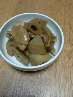 れんこんと鶏の甘辛煮-レシピのメイン写真