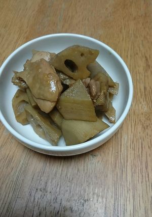 れんこんと鶏の甘辛煮-レシピのメイン写真