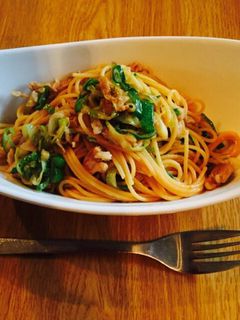 ネギと豚肉の和風パスタ-レシピのメイン写真