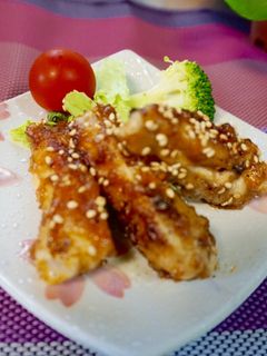 焼肉タレ変身!お弁当にも。手羽中の甘酢。-レシピのメイン写真