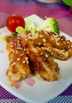 焼肉タレ変身！お弁当にも。手羽中の甘酢。-レシピのメイン写真