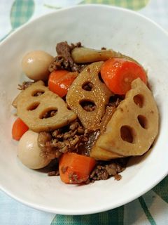 ご飯のすすむ肉と根菜のこっくり煮-レシピのメイン写真
