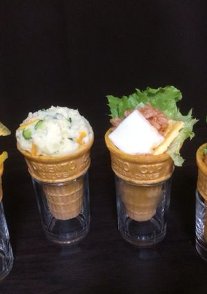 アイスコーンでオシャレ料理！アレンジ-レシピのメイン写真