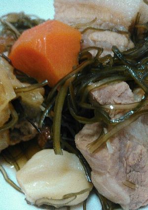 豚肉と刻み昆布の煮物-レシピのメイン写真