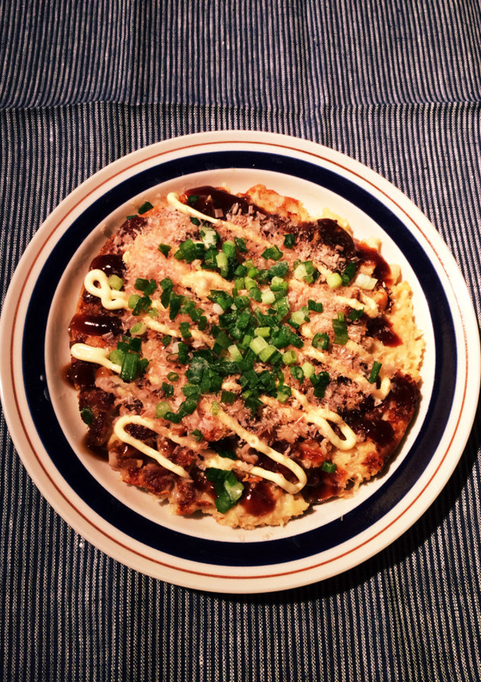 お好み焼き風長芋のふわふわ焼き-レシピのメイン写真