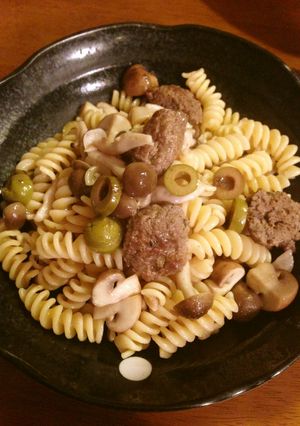 きのこと簡単ソーセージのショートパスタ-レシピのメイン写真