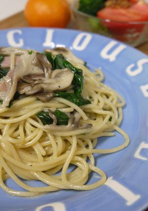 ホウレン草とベーコンのクリームパスタ-レシピのメイン写真