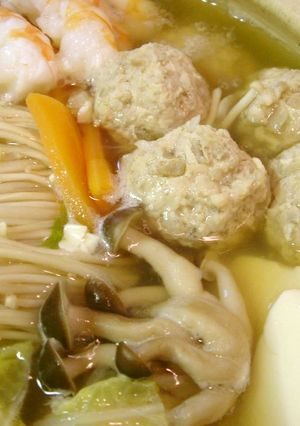 味噌がミソ？超～簡単お鍋用肉だんご♪-レシピのメイン写真