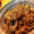 ・。♫余った鶏皮でれんこんの甘辛炒め♫。