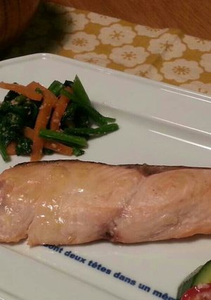鮭の玄米熟成糀焼き-レシピのメイン写真