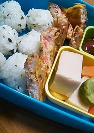 チビ冬の弁当*ミニかに玉-レシピのメイン写真