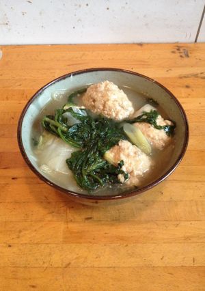 鶏団子と白菜の白味噌煮-レシピのメイン写真