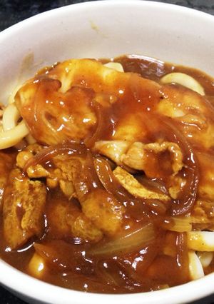 お餅入で満足！簡単カレーうどん☆-レシピのメイン写真
