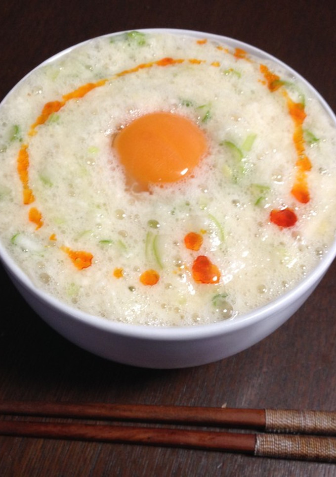 ★中華風フワフワとろろ丼！簡単長芋朝食★-レシピのメイン写真