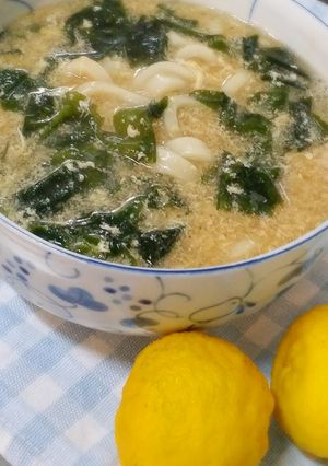 体あったか♪ゆず香るかき玉あんかけうどん-レシピのメイン写真