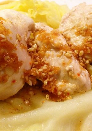 蒸し鶏のホットサラダ-レシピのメイン写真