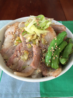 簡単!豚バラ丼!さっぱり塩レモンで。-レシピのメイン写真