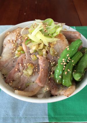 簡単！豚バラ丼！さっぱり塩レモンで。-レシピのメイン写真