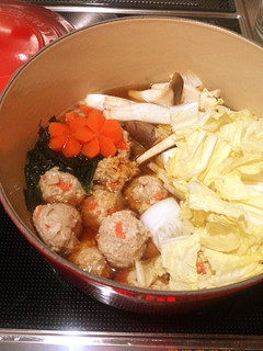 切り干し大根入り!鶏団子鍋-レシピのメイン写真