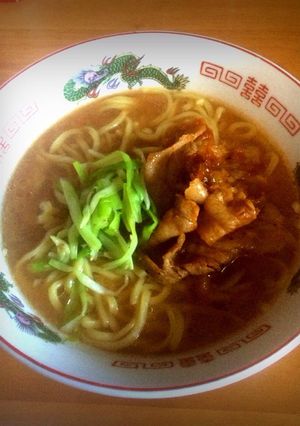 簡単!生姜焼きのっけ味噌ラーメン-レシピのメイン写真