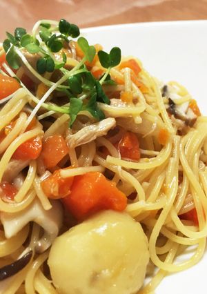 リメイク♡ポトフ鍋でそのまま作るパスタ♡-レシピのメイン写真