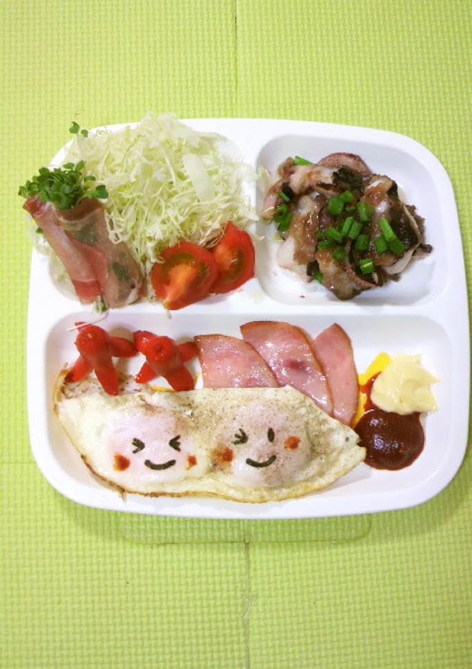 目玉焼きスマイル♪-レシピのメイン写真
