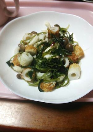 海草とちくわとしめじのサラダ-レシピのメイン写真