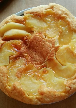 フライパンで☆焼きりんごホットケーキ-レシピのメイン写真