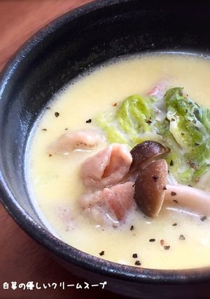 白菜の優しいクリームスープ-レシピのメイン写真