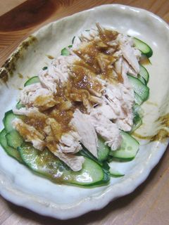 ゆで鶏のマスドレかけ-レシピのメイン写真