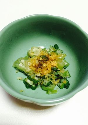 オクラのお浸し お弁当や妊娠中の葉酸摂取-レシピのメイン写真