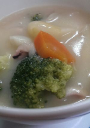 ほたて&イカ&野菜たっぷり白いシチュー-レシピのメイン写真