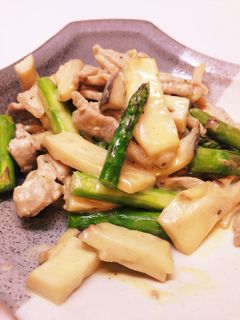 鶏肉とアスパラのチーズマヨ炒め-レシピのメイン写真