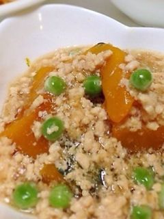 98kcal♡絶品!かぼちゃ鶏そぼろあん-レシピのメイン写真