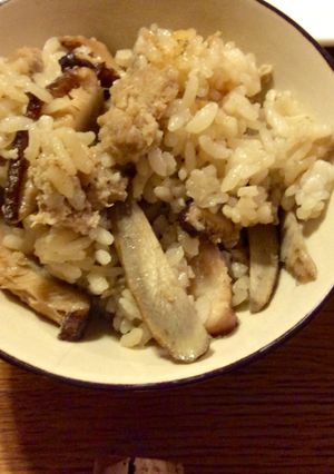 豚とゴボウの香り炊き込みごはん-レシピのメイン写真