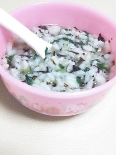 離乳食中期*ひじきとほうれん草のお粥♡-レシピのメイン写真