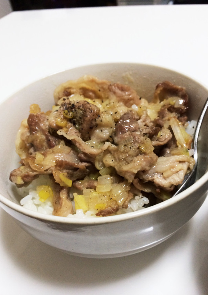 簡単！ネギ塩豚丼-レシピのメイン写真